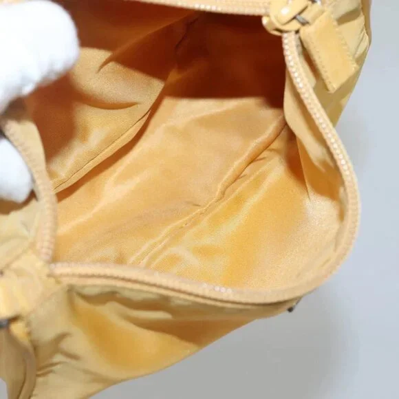 PRADA Accessory Pouch Nylon Yellow Auth 117775 - Picture 12 of 16